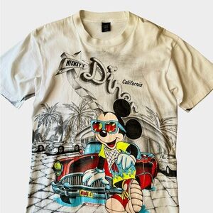 Mickey's Diner Graphic T-Shirt - White